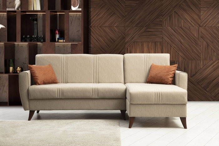 Atelier Del Sofa Zaden Sofá Cama Esquinero Beige